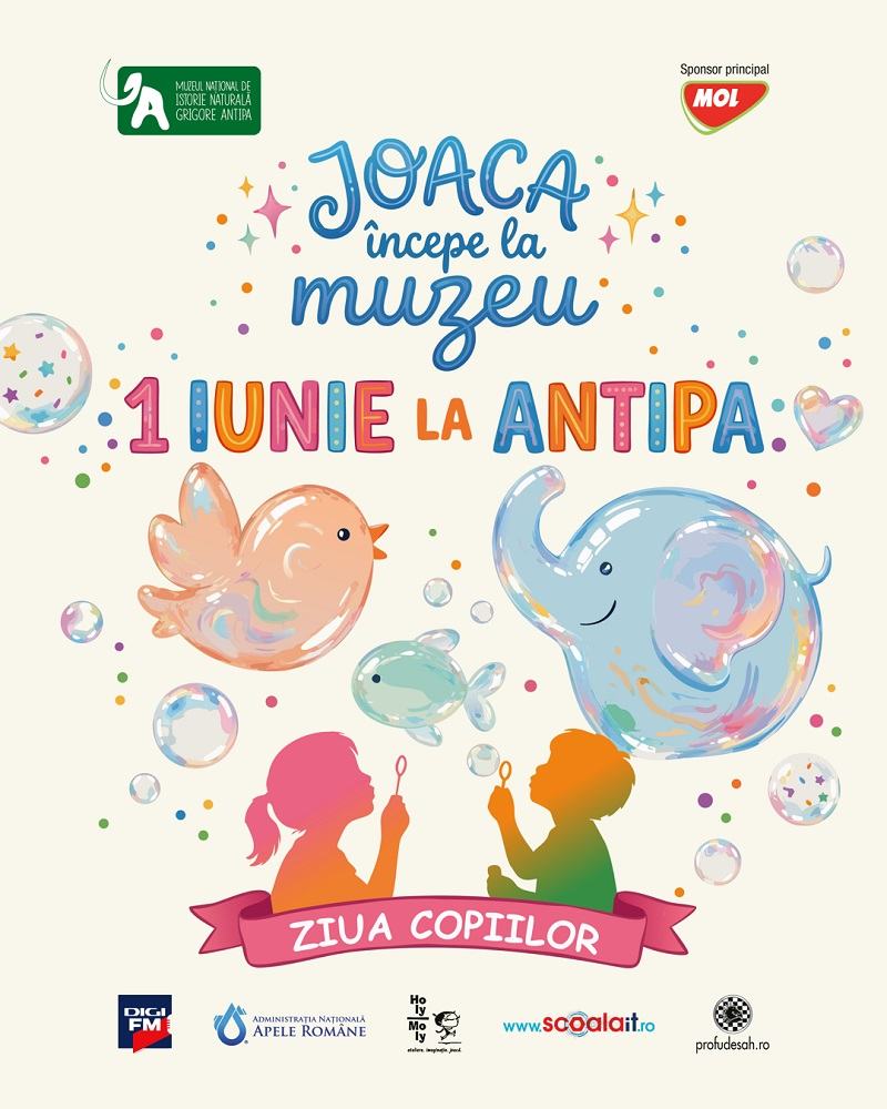 Joaca incepe la muzeu! 1 iunie la Antipa, distractie garantata!
